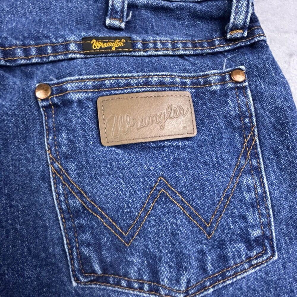 Vintage Wrangler Jeans Mens 32x32 Blue Medium Wash Cowboy Cut Western 13MWZ - Picture 8 of 13